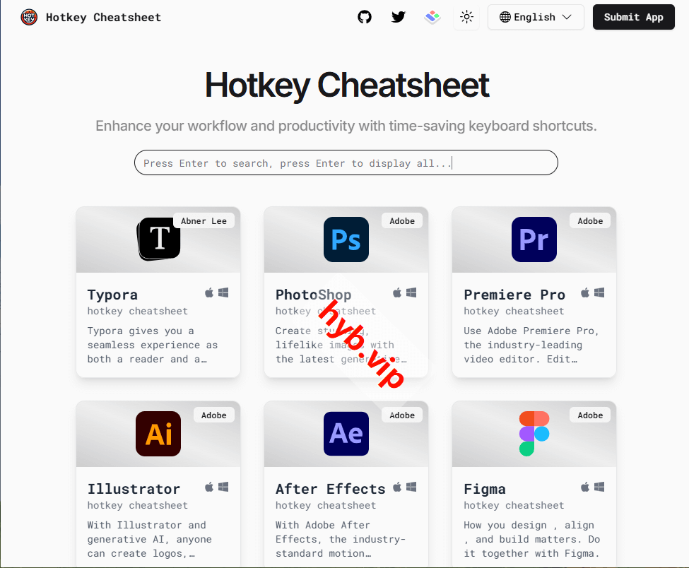 Hotkey Cheatsheet
